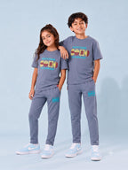 GREY BIOGOLD FABRIC - LIGHTWEIGHT - STYLISH FULL PANT SET