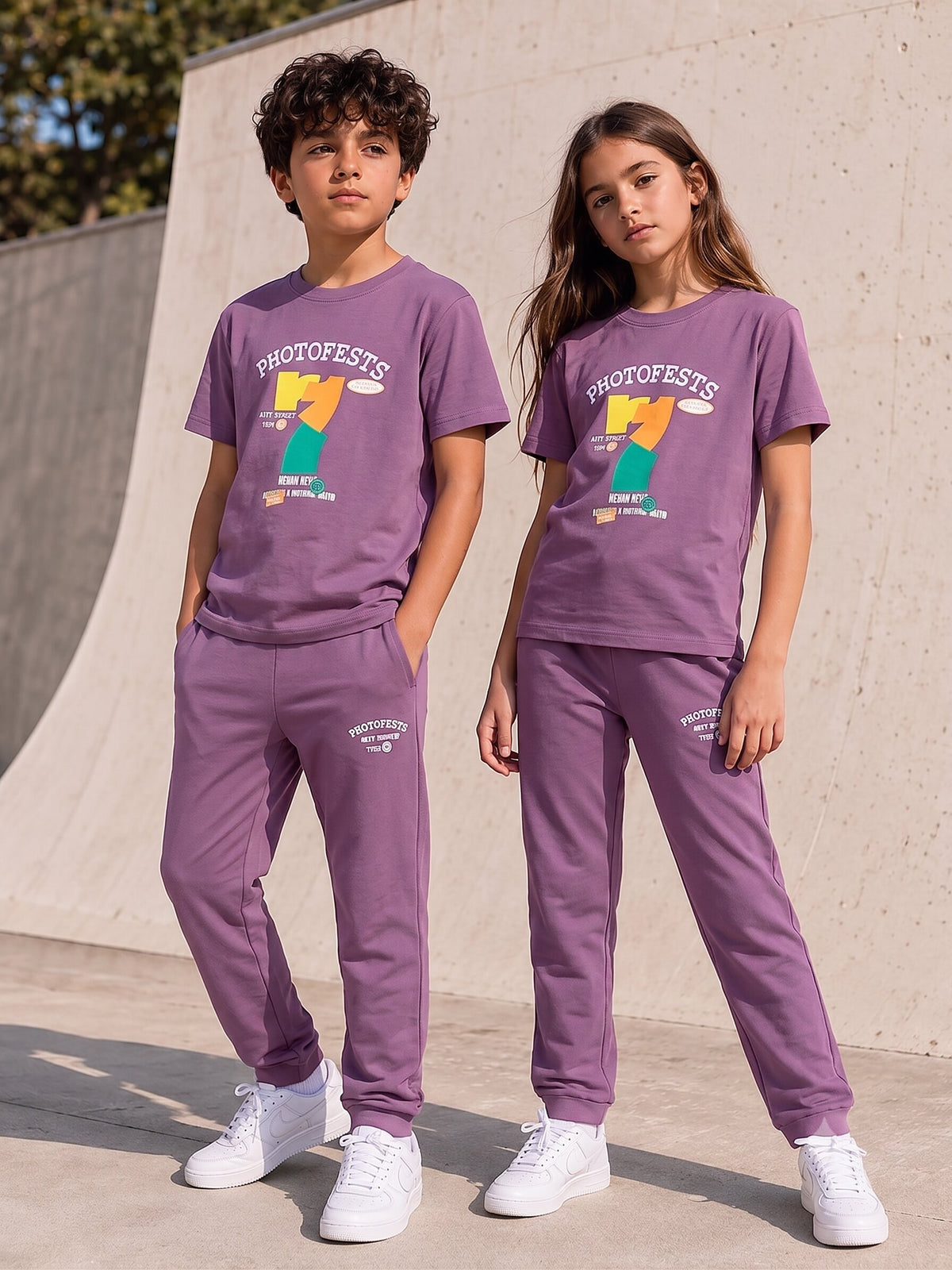 MAUVE BIOGOLD FABRIC - LIGHTWEIGHT - STYLISH FULL PANT SET