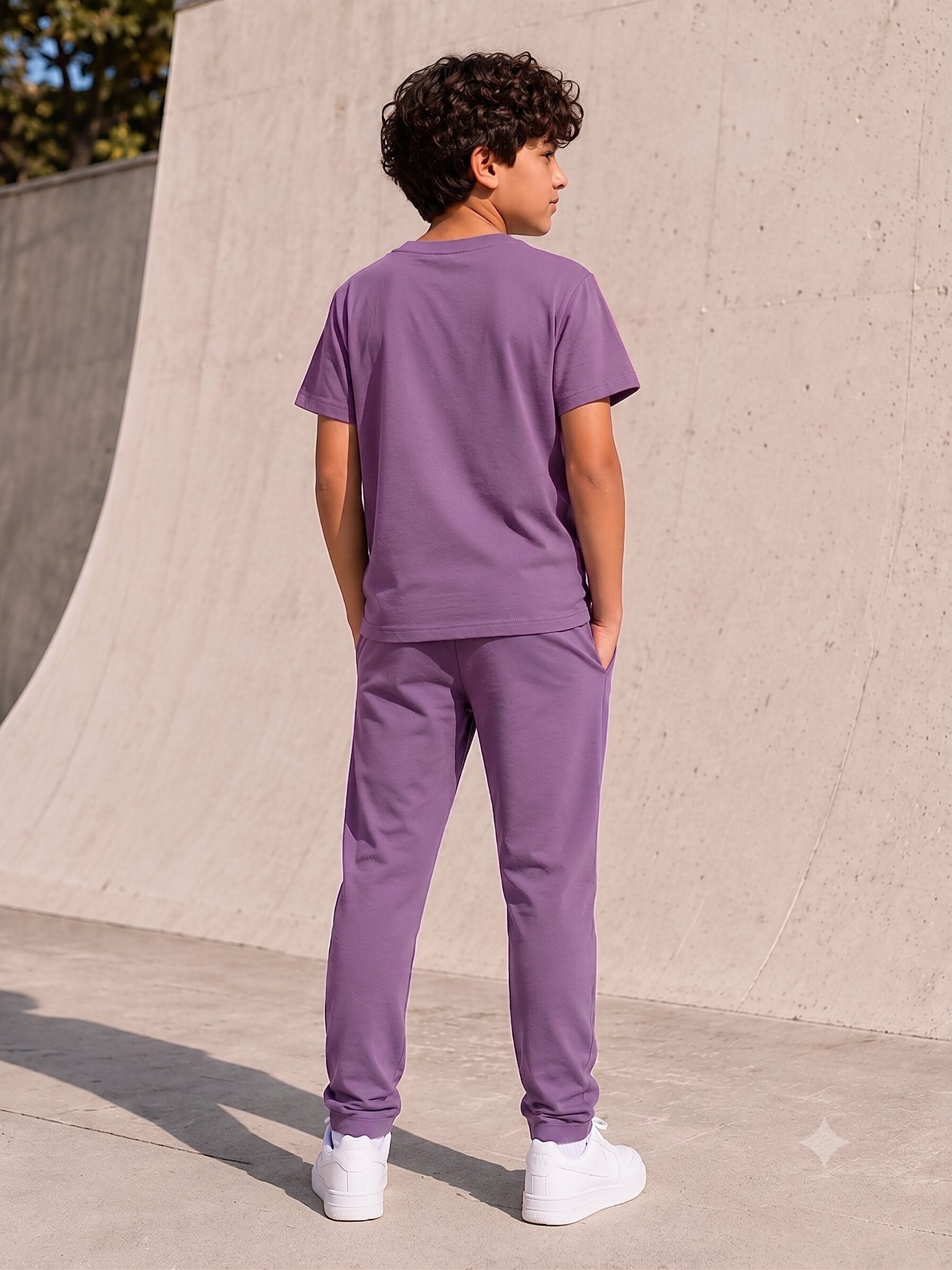 MAUVE BIOGOLD FABRIC - LIGHTWEIGHT - STYLISH FULL PANT SET