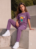 MAUVE BIOGOLD FABRIC - LIGHTWEIGHT - STYLISH FULL PANT SET