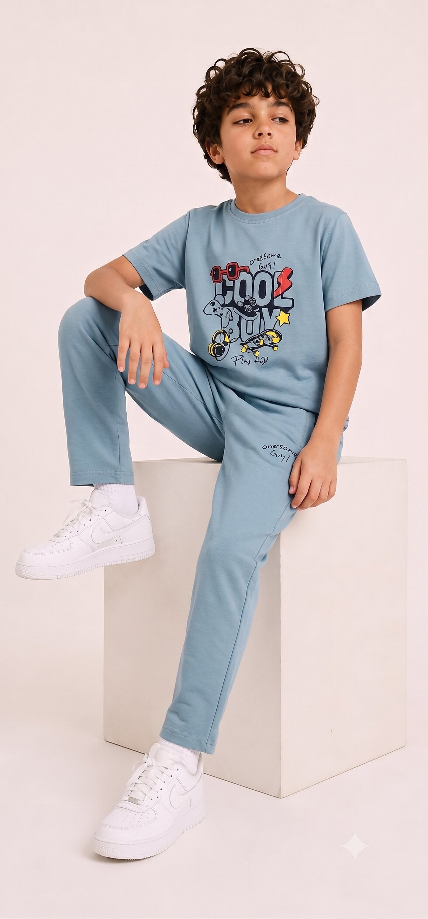 TEAL BIOGOLD FABRIC - LIGHTWEIGHT - STYLISH FULL PANT SET