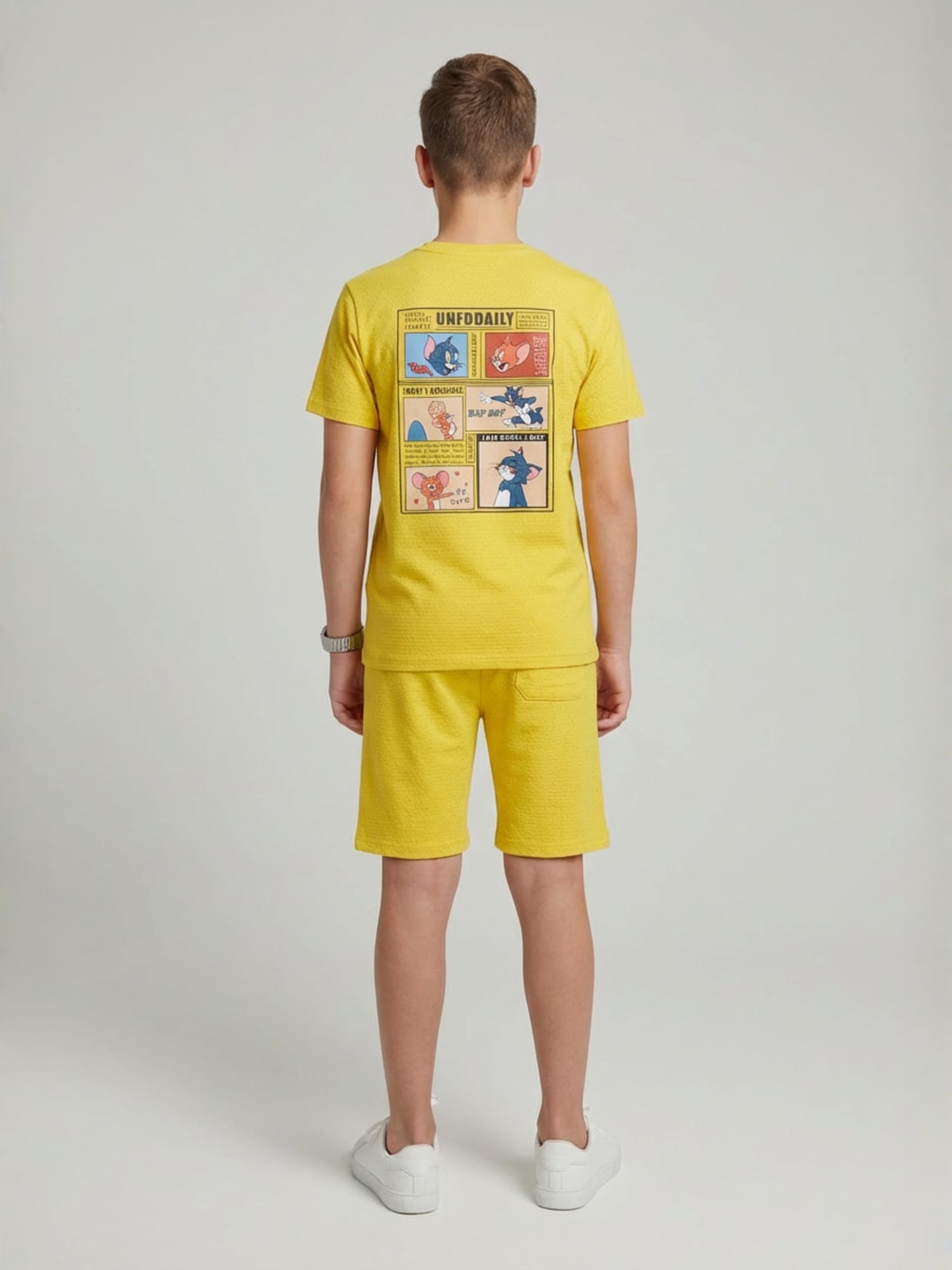 Yellow Teen Style Shorts Co-Ord Set