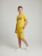 Yellow Teen Style Shorts Co-Ord Set