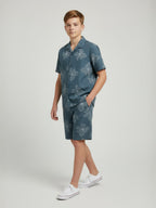 ASSORTED PRINTS COTTON SHORTS & CUBIC COLLAR CO-ORD SET