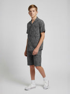 ASSORTED PRINTS COTTON SHORTS & CUBIC COLLAR CO-ORD SET
