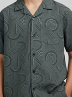 ASSORTED PRINTS COTTON SHORTS & CUBIC COLLAR CO-ORD SET