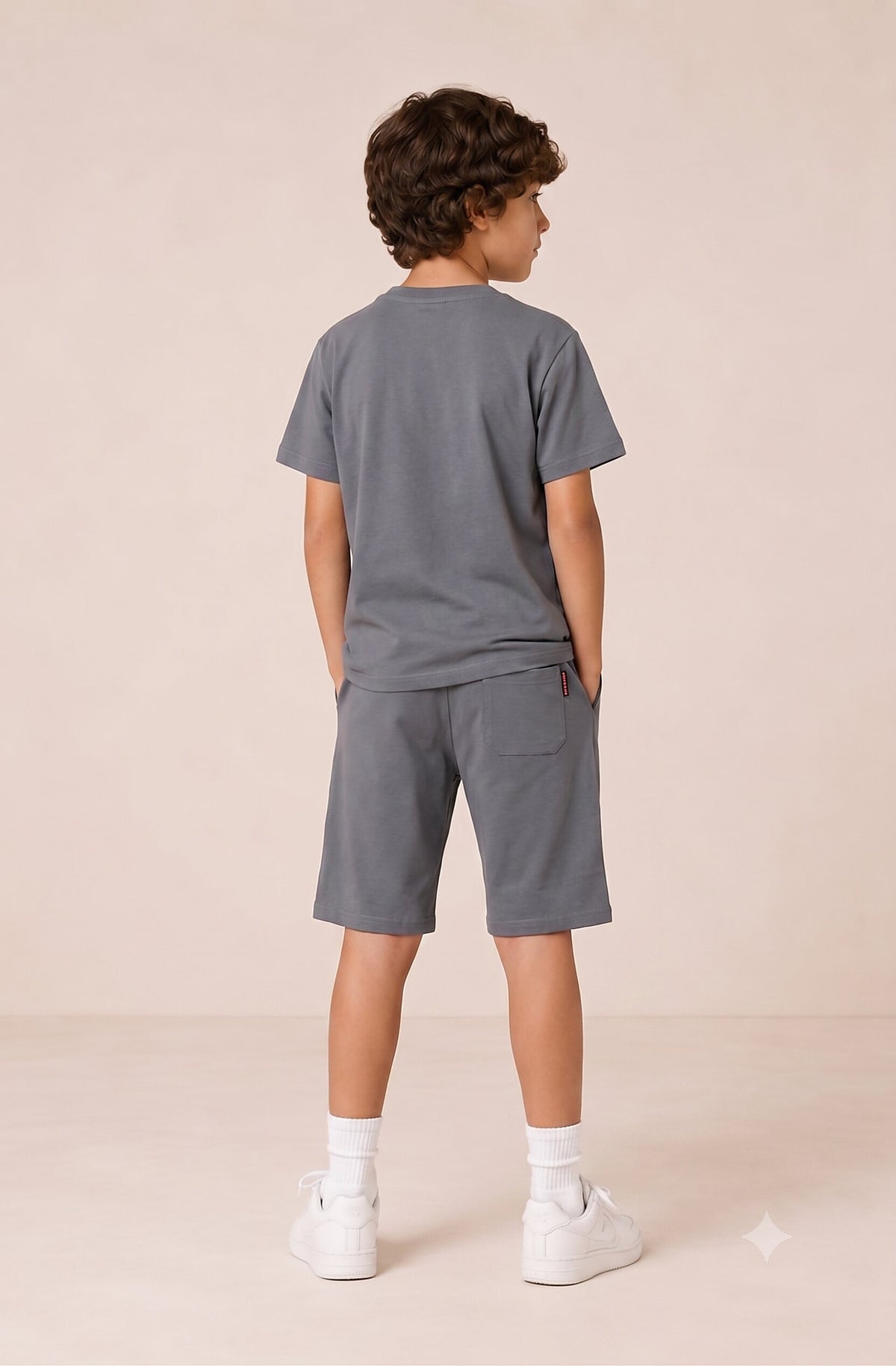 GREY URBAN CHILL SHORTS CO-ORDS SET