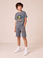 GREY URBAN CHILL SHORTS CO-ORDS SET