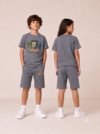 GREY URBAN CHILL SHORTS CO-ORDS SET