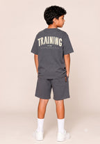 GREY URBAN CHILL SHORTS CO-ORDS SET