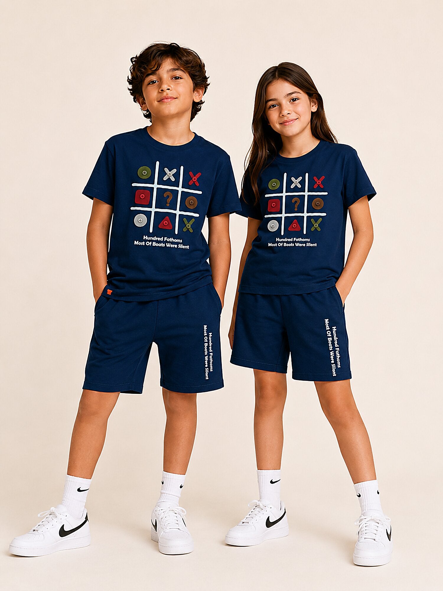 Black Pop Style-Shorts Co-Ords Set