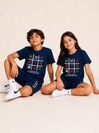 Black Pop Style-Shorts Co-Ords Set