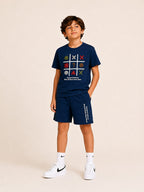 Black Pop Style-Shorts Co-Ords Set