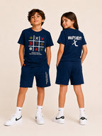 Black Pop Style-Shorts Co-Ords Set