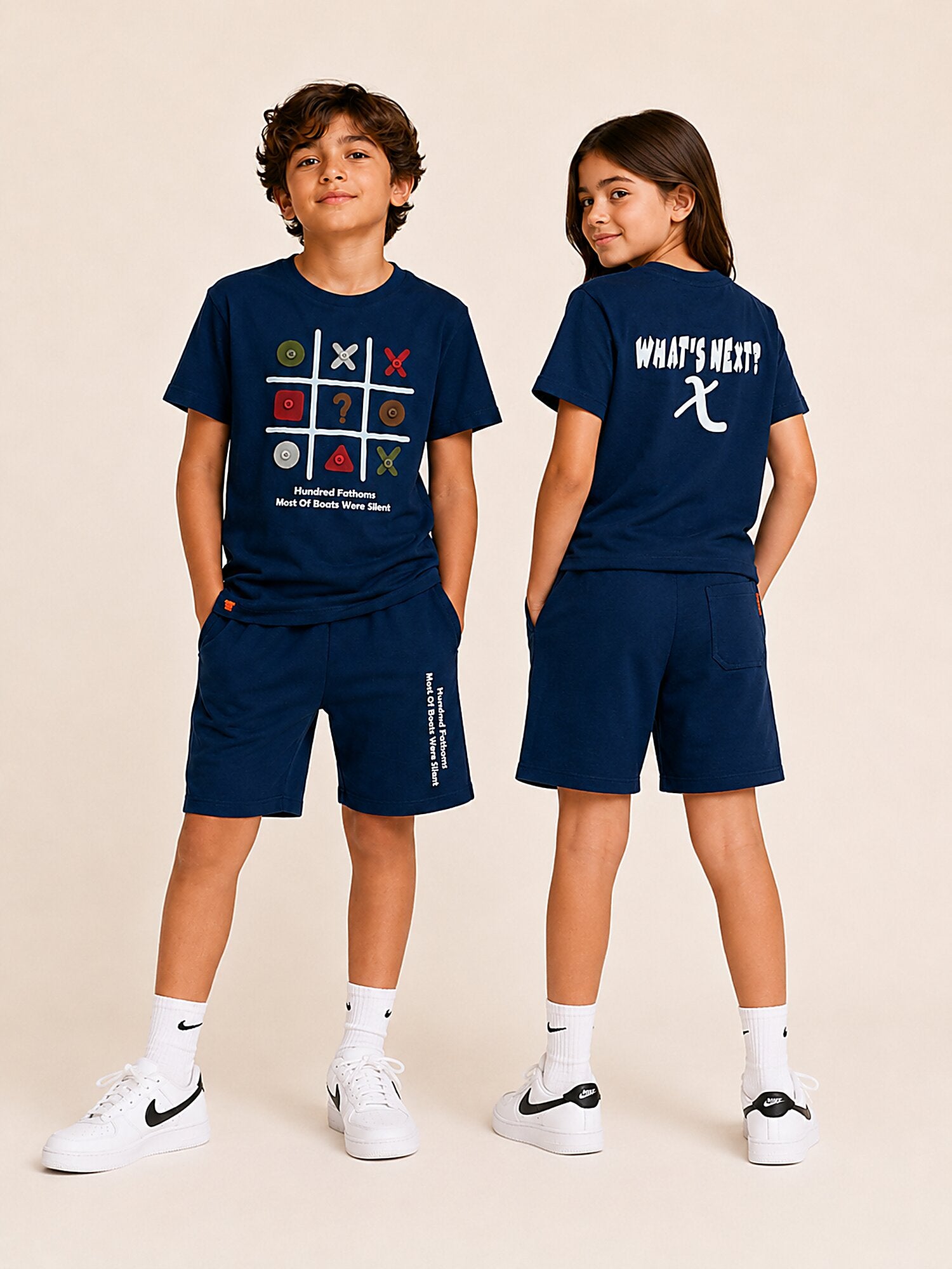 Black Pop Style-Shorts Co-Ords Set