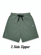OLIVE NS LYCRA SPORTS SHORTS