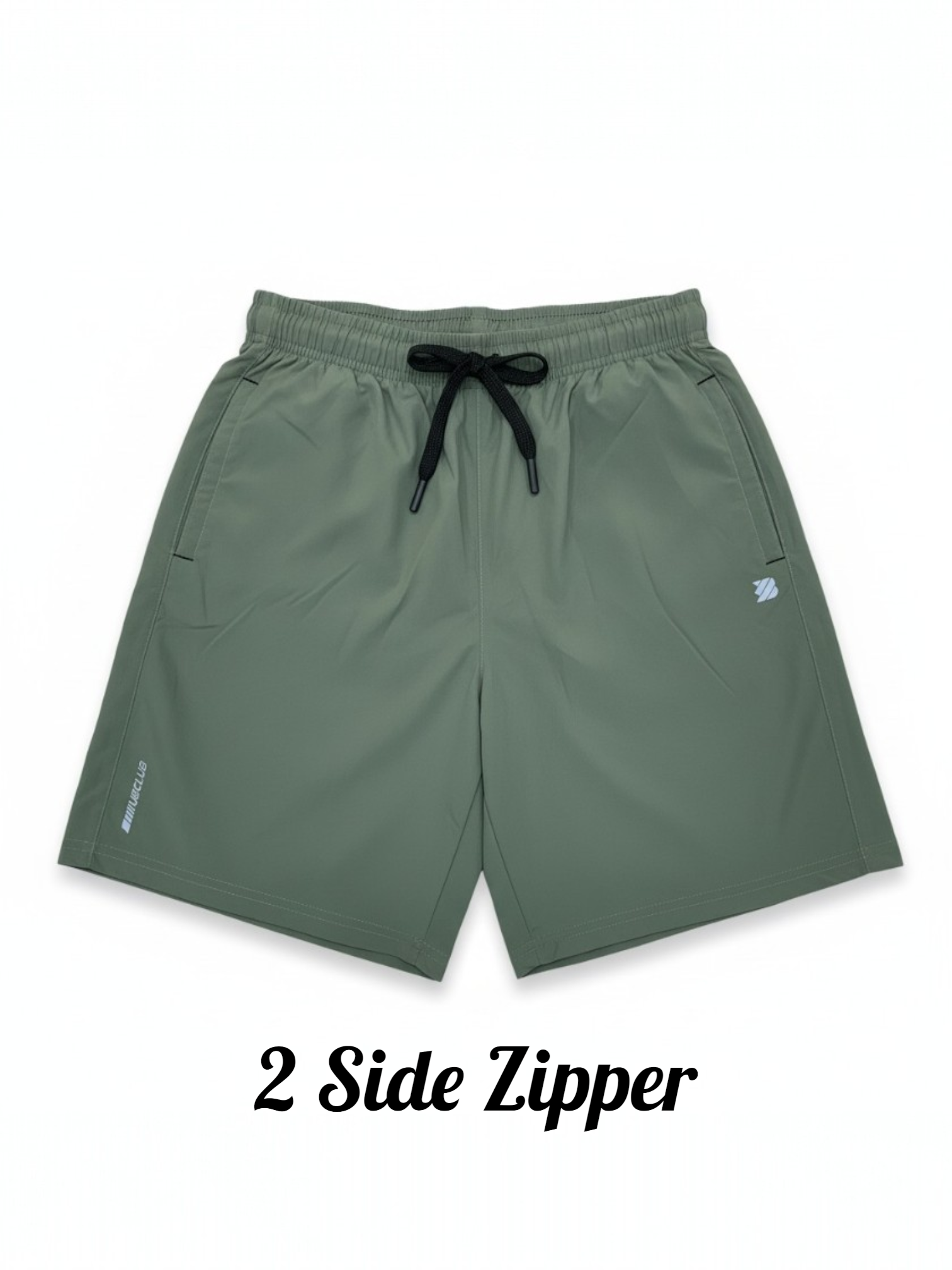 OLIVE NS LYCRA SPORTS SHORTS