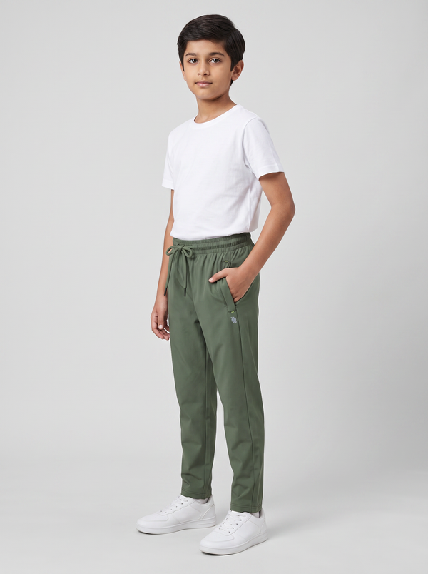OLIVE OUTDOOR SPORTS LYCRA TRACKPANT