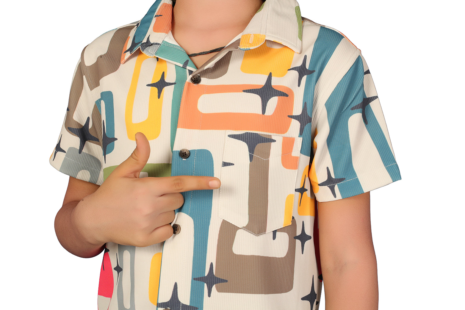 ASST PRINT URBANSMART CO-ORD SET - SHIRT & SHORTS SET