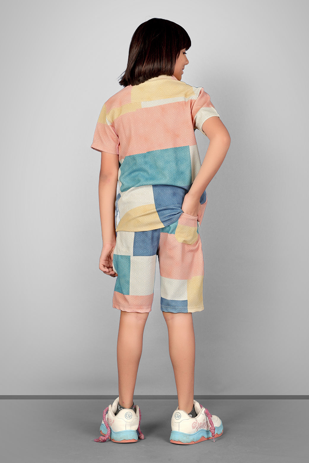 ASST PRINT URBANSMART CO-ORD SET - SHIRT & SHORTS SET