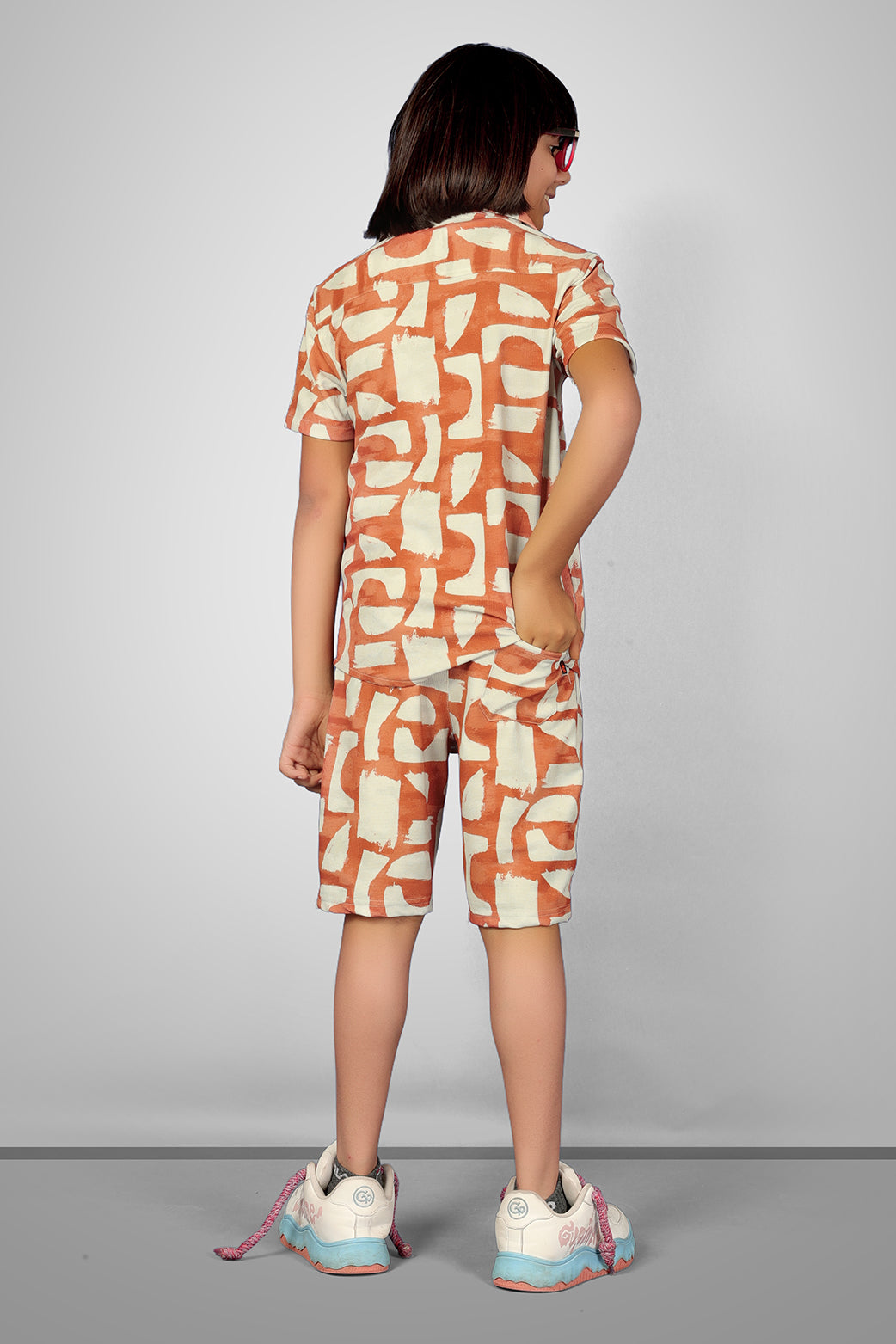 ASST PRINT URBANSMART CO-ORD SET - SHIRT & SHORTS SET