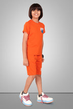 ORANGE URBANBOYS LUXE EDITION SHORTS CO-ORD SET