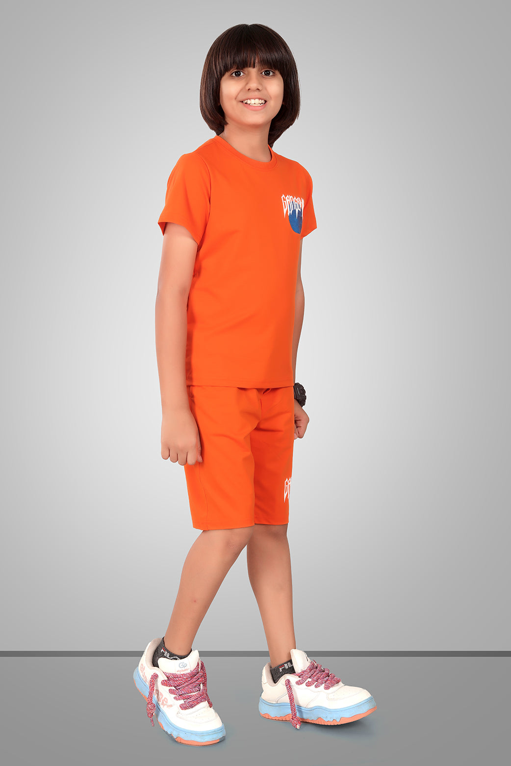 ORANGE URBANBOYS LUXE EDITION SHORTS CO-ORD SET