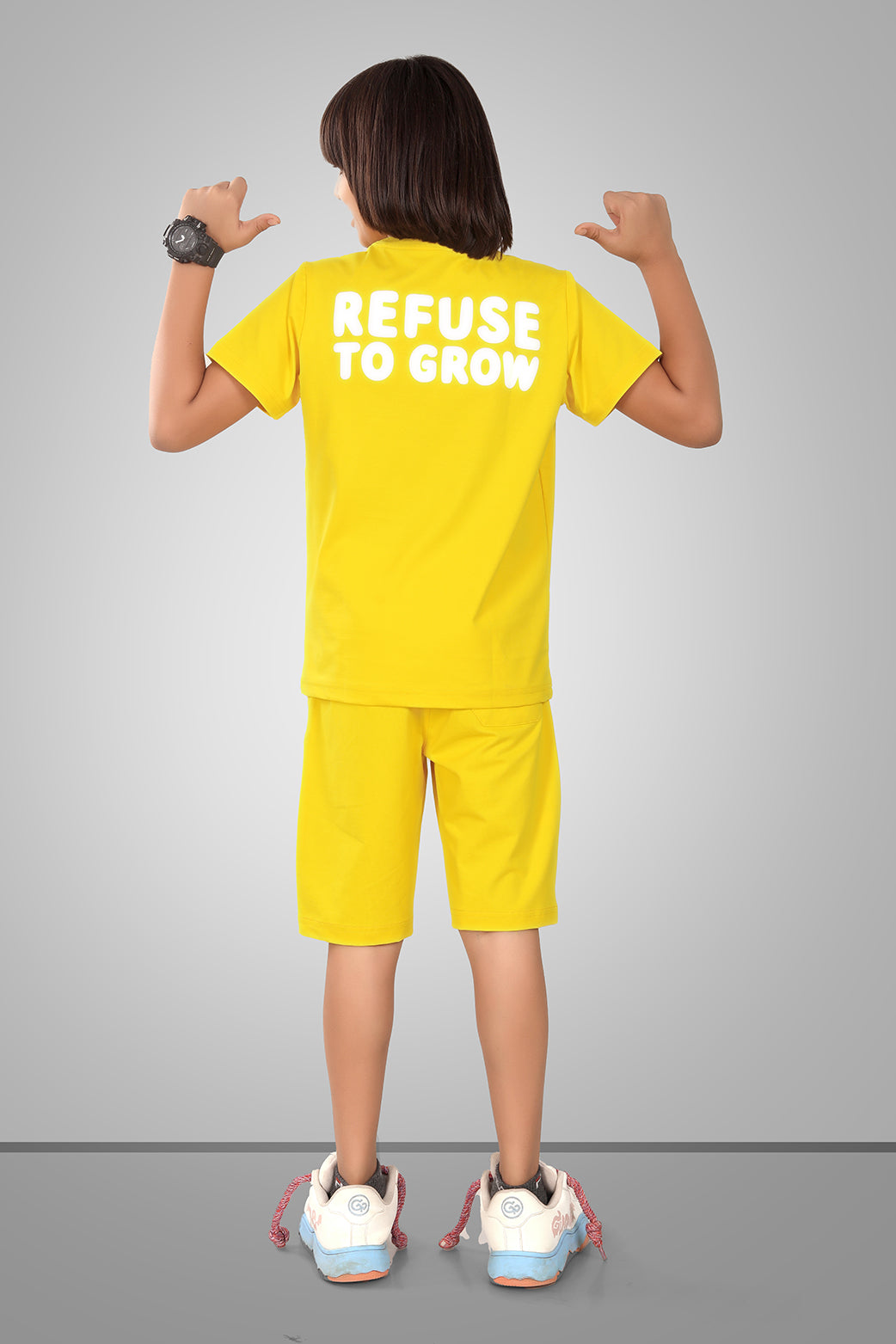 YELLOW URBANBOYS LUXE EDITION SHORTS CO-ORD SET