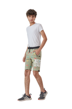 PISTA LYCRA PRINT SHORTS WITH 2 SIDE ZIPPERS
