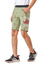 PISTA LYCRA PRINT SHORTS WITH 2 SIDE ZIPPERS