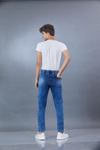 LIGHT DENIM STYLE TRACK PANT 4 WAY STREACH PANT WITH 3 SIDE INVISIBLE ZIPPER