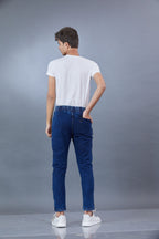 DARK DENIM STYLE TRACK PANT 4 WAY STREACH PANT WITH 3 SIDE INVISIBLE ZIPPER