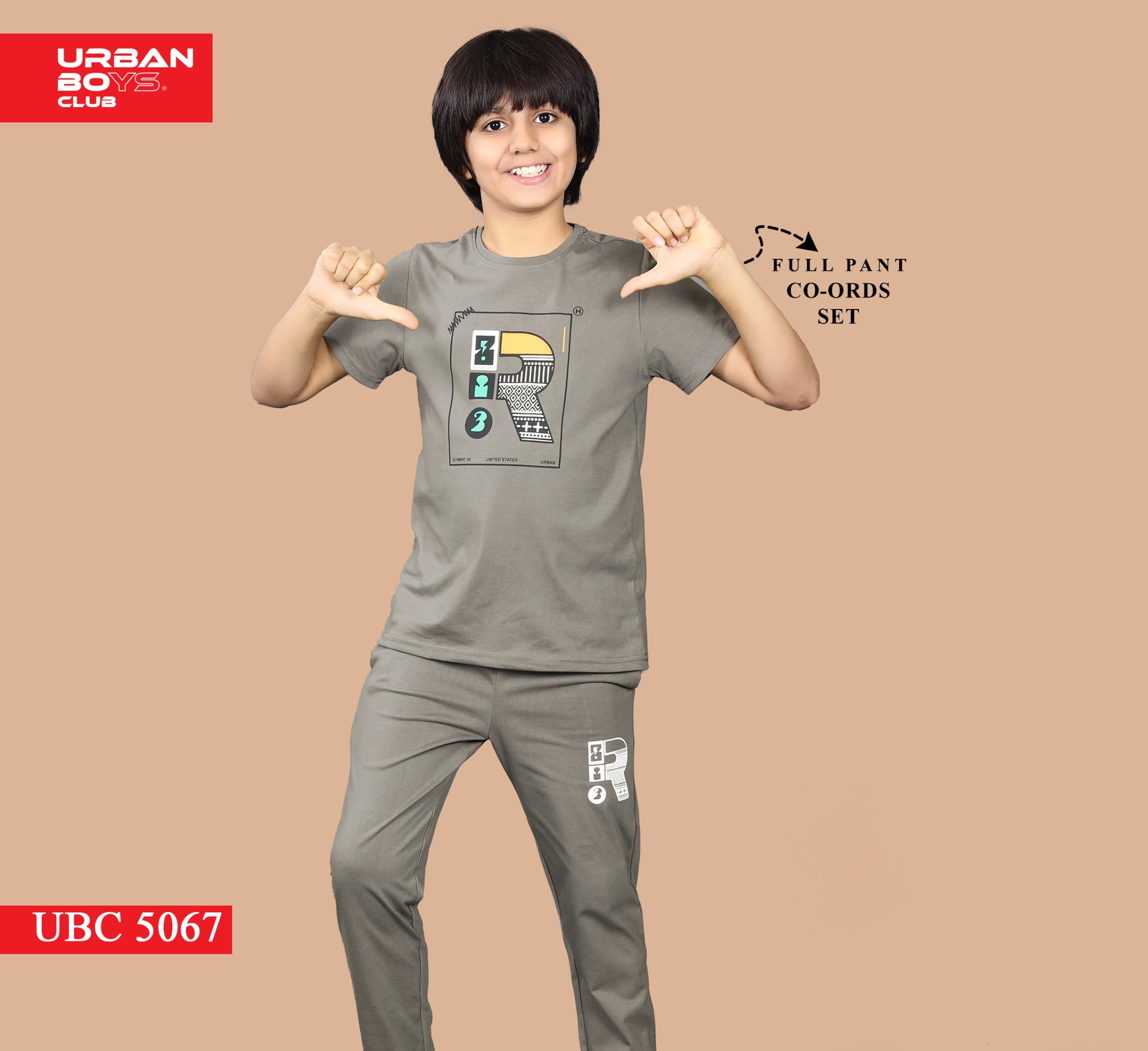 DARK GREY BIOGOLD FABRIC - LIGHTWEIGHT - STYLISH FULL PANT SET