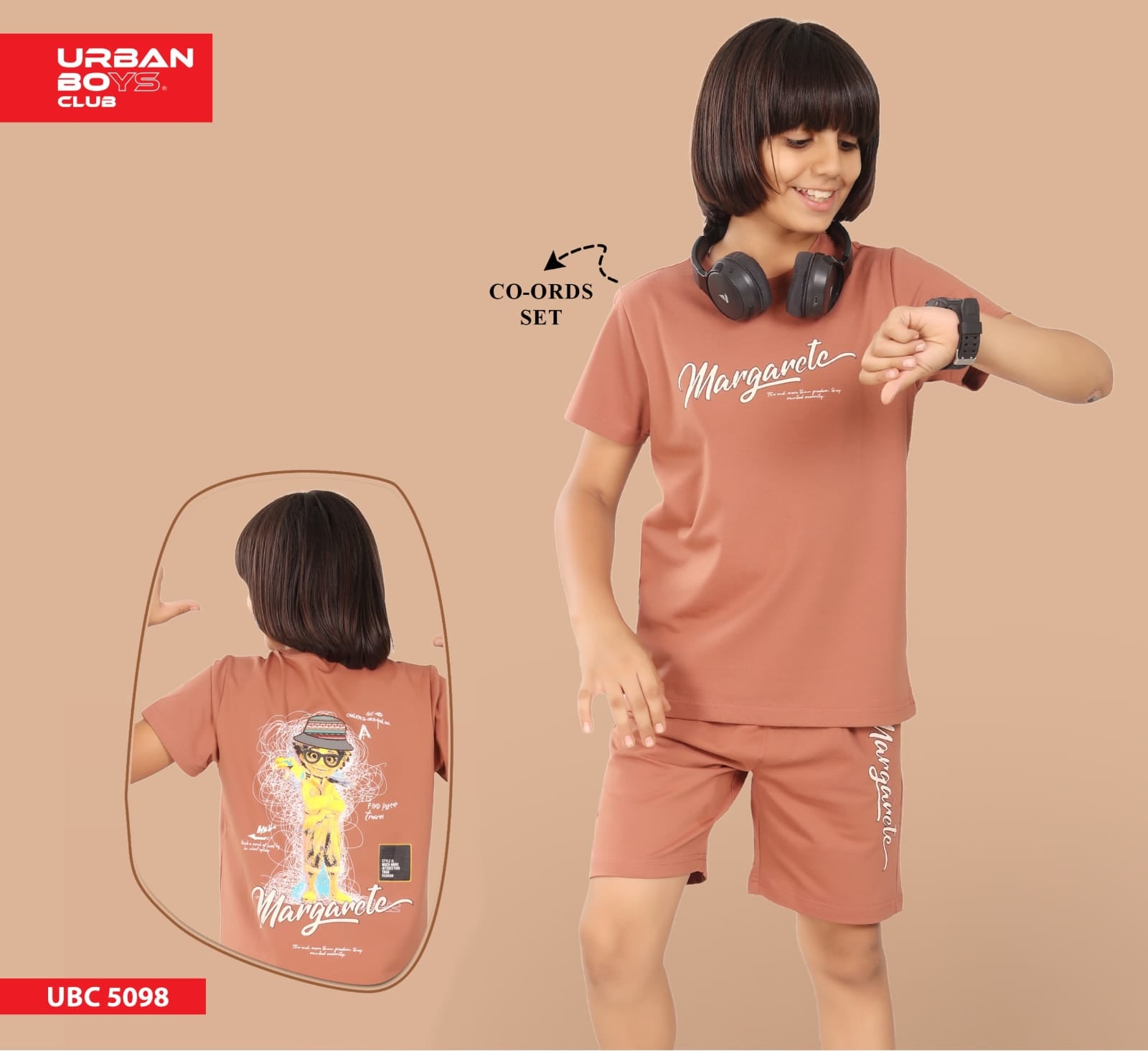 CHOCOLATE STREETSTYLE BOYS CO-ORD SET - COOL & COMFY