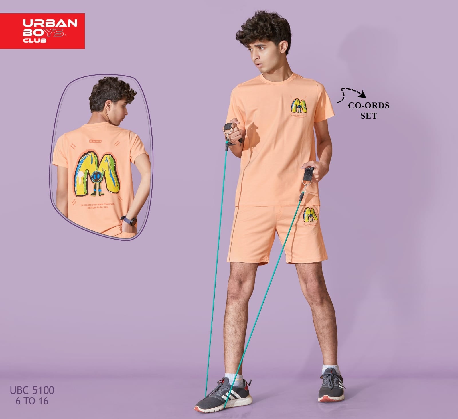 PEACH STREETSTYLE BOYS CO-ORD SET - COOL & COMFY