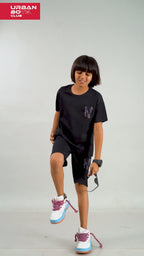 BLACK STREETMODE BOYS CO-ORD - DOWN SHOULDER EDITION