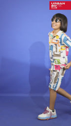 ASST PRINT URBANSMART CO-ORD SET - SHIRT & SHORTS SET