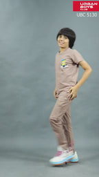 BROWN FULL PANT CO-ORDS WITH A TOUCH OF CLASS