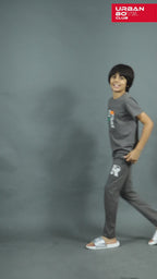 DARK GREY BIOGOLD FABRIC - LIGHTWEIGHT - STYLISH FULL PANT SET