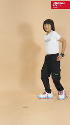 BLACK TENCIL CARGO PANT