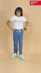 SKY BLUE 4 WAY LYCRA CARGO PANT