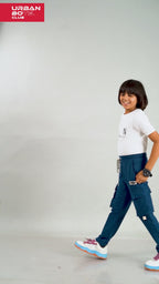 NAVY BLUE 4 WAY LYCRA CARGO PANT