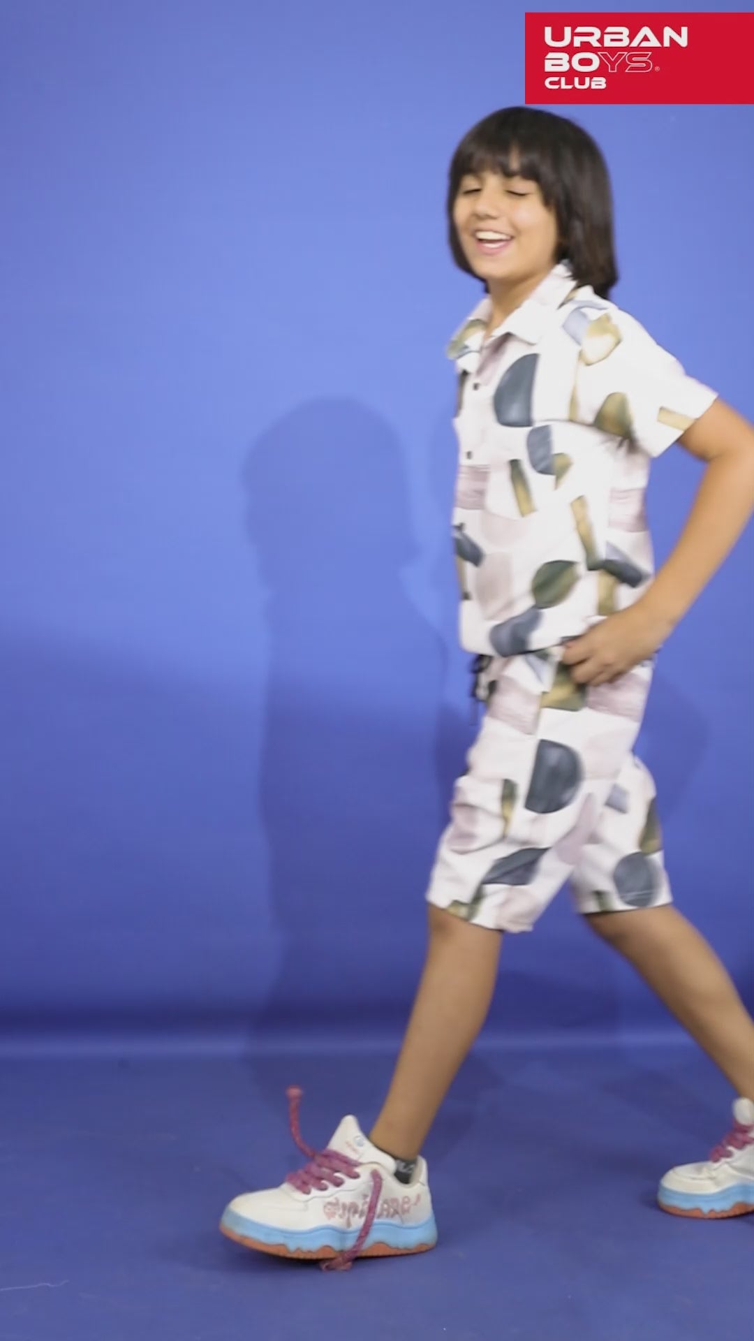 ASST PRINT URBANSMART CO-ORD SET - SHIRT & SHORTS SET